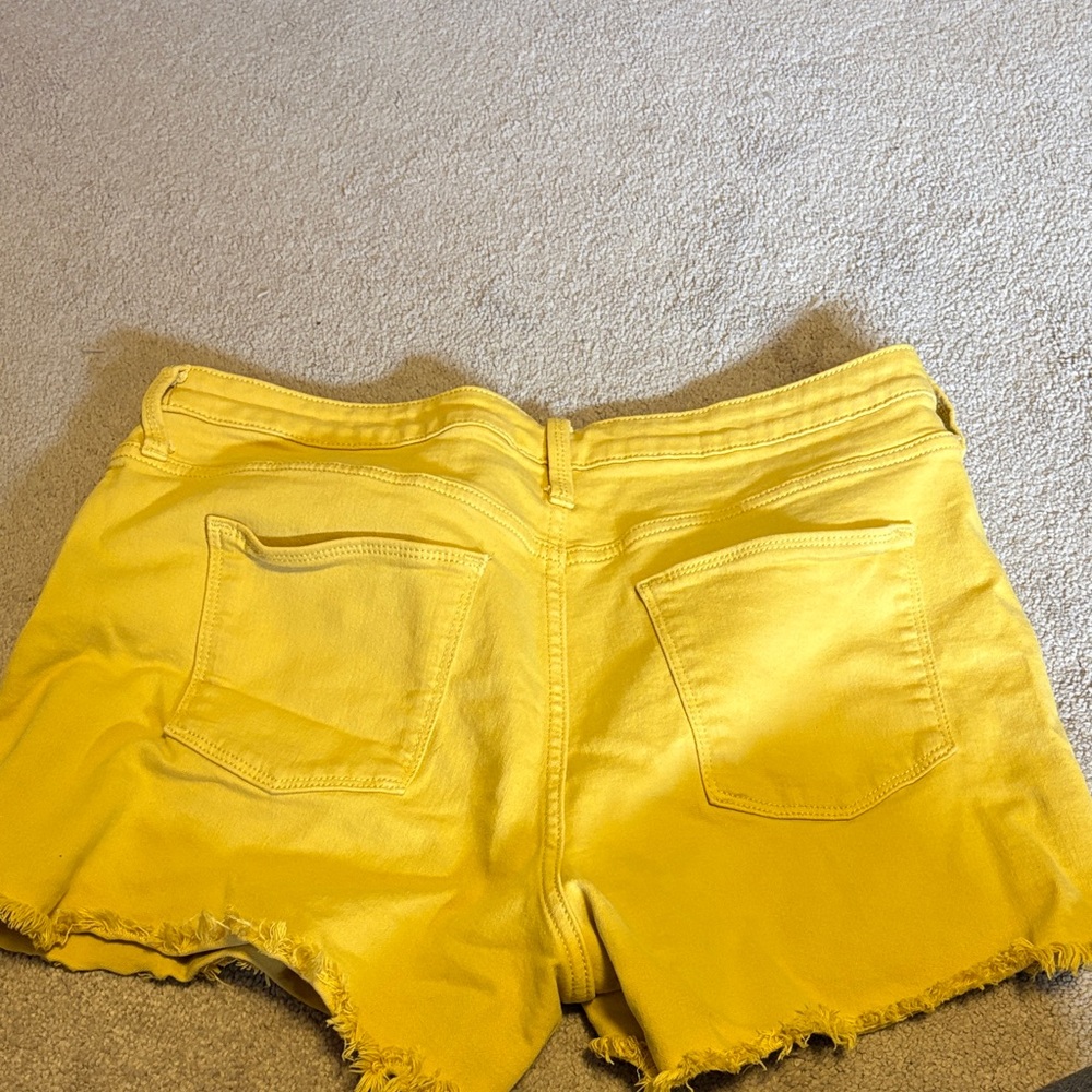 Universal Thread Yellow High-Rise Button-Fly Deni… - image 4